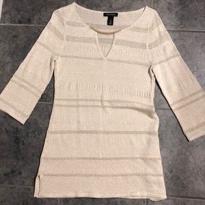 Whbm light weight 3/4 length sweater.